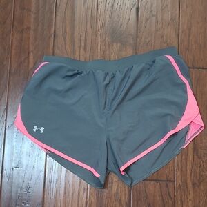 Under Armour Gray & Pink Shorts size Large